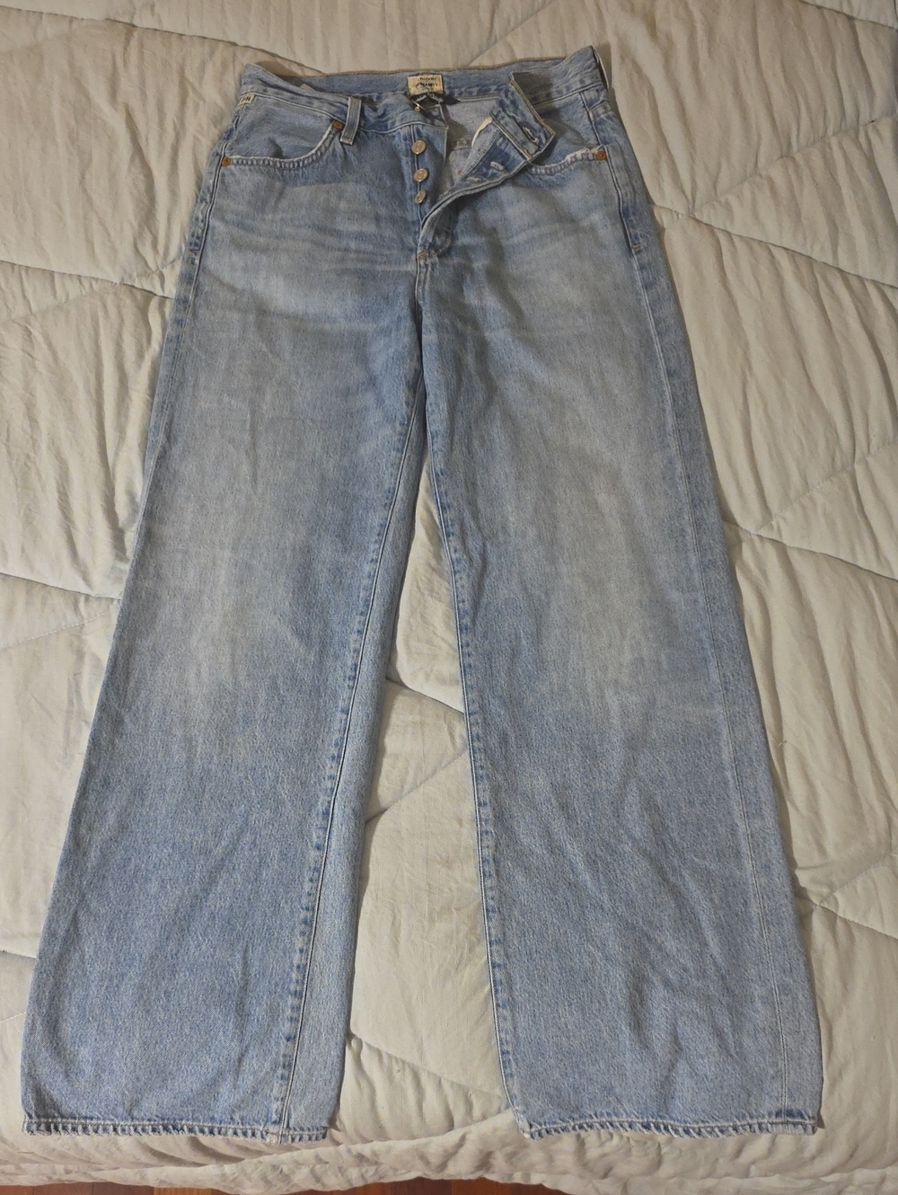 Citizens Of Humanity Light Blue Wide Leg Jeans